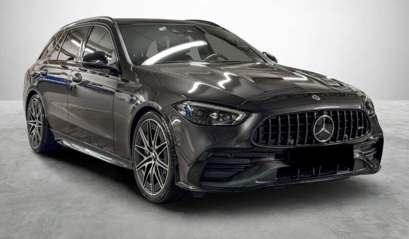 
								Mercedes-AMG C 43 4MATIC+ 408 ch – Essieu arrière directeur – Panoramique – Affichage tête haute – Sport full									